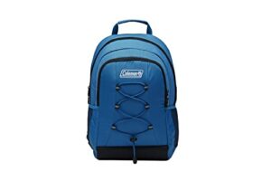 coleman chiller series insulated portable soft cooler backpack, leak-proof 28 can capacity backpack cooler with adjustable straps and ice retention