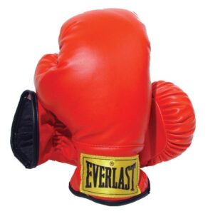 everlast laceless gloves (red, small)