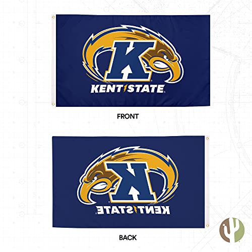 Desert Cactus Kent State University Flag Golden Flashes Flags Banners 100% Polyester Indoor Outdoor Flag (Style 1)