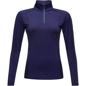 rossignol classique 1/4-zip mid-layer womens blue x-large