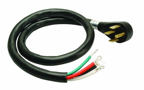 Coleman Cable 90468808 9046SW8808 6ft 6/2-8/2 SRDT Round Range Cord (Black), 6', 6 Ft