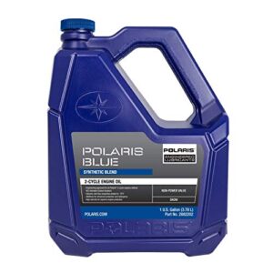 polaris snowmobile blue synthetic blend 2-cycle oil, 2-stroke engines