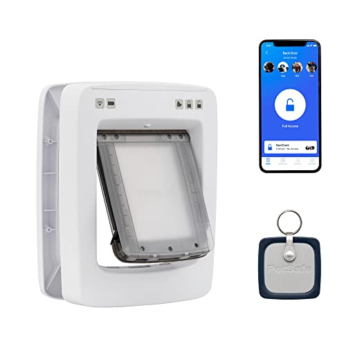 PetSafe SmartDoor™ Never Rust Connected Pet Door, Dog and Cat, Selective Entry and Exit, App Enabled Pet Door, Smart Device, Smartphone Controlled, Customize Schedule, Multiple Pets, Medium