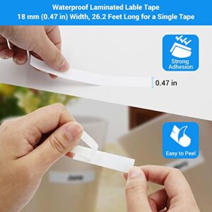 Labold Replacement for Brother Ptouch Tz Tze Label Tape Tze-231,Tz-231 12mm 0.47 Laminated Black on White, Compatible with P-Touch Pt-d210, PTD200, H110, 1280 Label Maker, 26.2ft, 4Pack