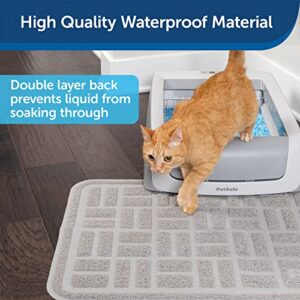 PetSafe Anti-Tracking Litter Mat - Traps Crystal and Clay Clumping Cat Litter - Durable Mesh Material - Easy to Clean Mat - Compatible with All Cat Litter Boxes - Medium Size