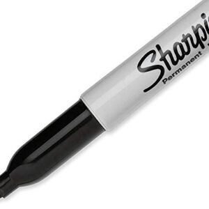 SHARPIE Permanent Markers, Fine Point, Black, 2 Boxes of 12 Total of 24 Markers