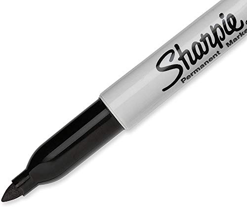 SHARPIE Permanent Markers, Fine Point, Black, 2 Boxes of 12 Total of 24 Markers