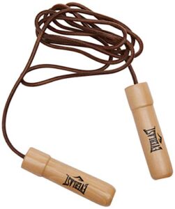 everlast leather non-weighted jump rope (9.5 feet)