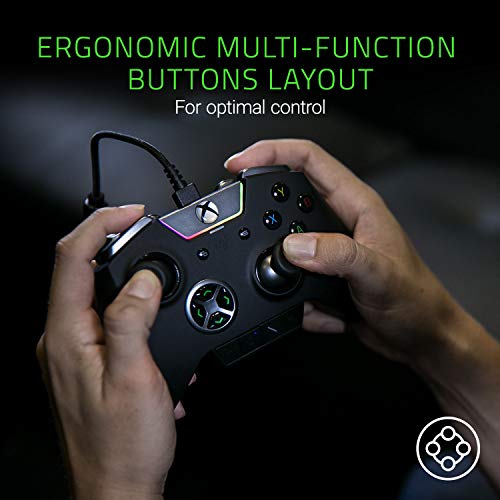 Razer Wolverine Tournament Edition Officially Licensed Xbox One Controller: 4 Remappable Multi-Function Buttons - Hair Trigger Mode - For PC, Xbox One, Xbox Series X & S - Black