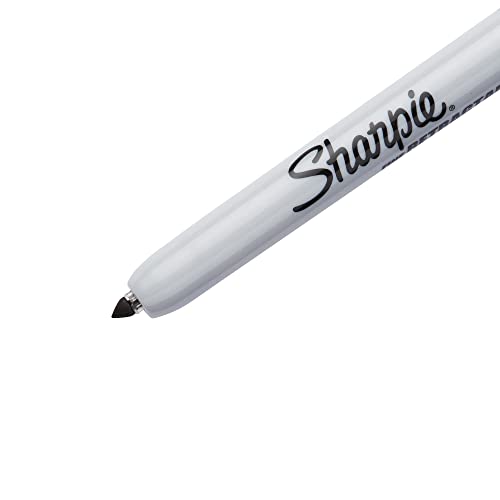 Sharpie® Retractable Permanent Markers, Fine Point, Black, Pack Of 3 Markers