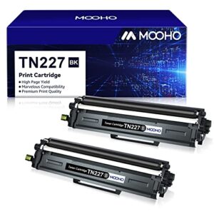 tn227bk tn223bk high yield compatible toner cartridge replacement for brother tn227 tn227bk tn-227 tn-227bk tn223 tn223bk for mfc-l3770cdw hl-l3270cdw hl-l3290cdw mfc-l3710cw printer (black, 2-pack)