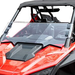 KEMIMOTO 1/2 Half Windshield, Polycarbonate UTV Front Hard Clear Heavy Duty Windshield Shock Resistance Compatible with Polaris RZR PRO XP / 4 (2020 2021 2022 2023)