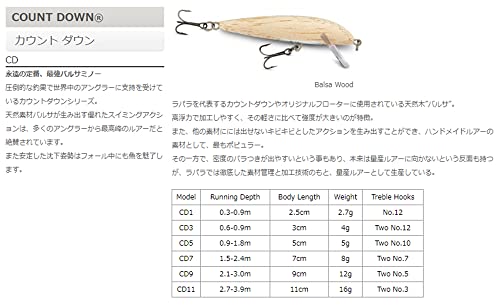 Rapala Countdown 01 Fishing lure, 1-Inch, Brown Trout