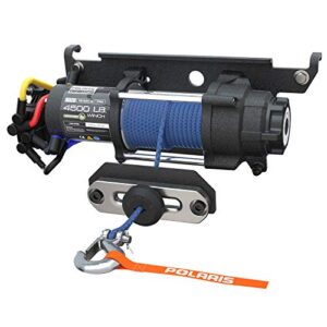 polaris pro hd 4,500 lb. winch with rapid rope recovery