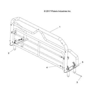 Polaris Off Road Lock & Ride Tip-Down Headache Rack