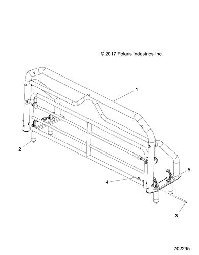 Polaris Off Road Lock & Ride Tip-Down Headache Rack