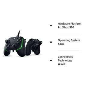 Razer Wolverine V2 Chroma Wired Gaming Controller for Xbox Series X|S, Xbox One, PC: RGB Lighting - Remappable Buttons & Triggers - Mecha-Tactile Action Buttons & D-Pad - Trigger Stop-Switches - Black (Renewed)