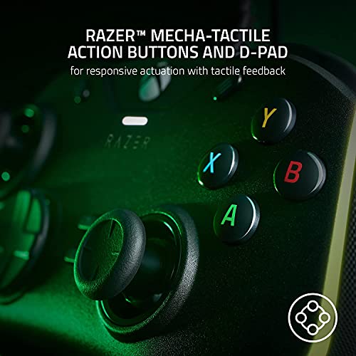 Razer Wolverine V2 Chroma Wired Gaming Controller for Xbox Series X|S, Xbox One, PC: RGB Lighting - Remappable Buttons & Triggers - Mecha-Tactile Action Buttons & D-Pad - Trigger Stop-Switches - Black (Renewed)