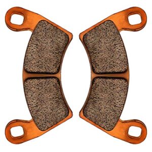 Zinger Brake Pads for Polaris General 1000 EPS 2016-2020,General 4 1000 EPS 17-20,General 1000 Deluxe EPS 16-19,19-20 Ranger XP 1000/Ranger Crew XP 1000,4 Set Front and Rear Sintered Copper Brake Pads