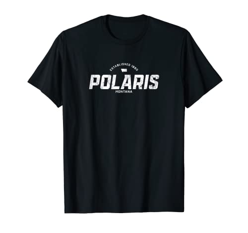 Polaris Montana MT Vintage Athletic Sports Logo T-Shirt