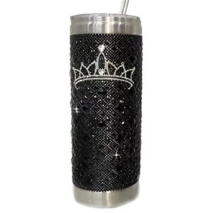 jacqueline kent jkt104.bk crowned jewel collection tumbler black 20 ounces