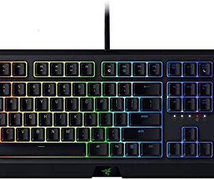 Razer BlackWidow Wired Gaming Mechanical Green Switch Keyboard with Chroma RGB Lighting (Renewed)