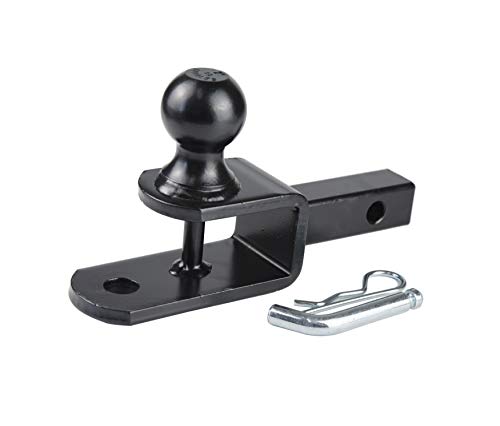 TOPTOW ATV/UTV Trailer Hitch Towing Ball Mounts , 2-Inch Ball, Clevis Pin , Fits 1 1/4-Inch Receiver