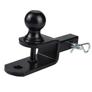 TOPTOW ATV/UTV Trailer Hitch Towing Ball Mounts , 2-Inch Ball, Clevis Pin , Fits 1 1/4-Inch Receiver