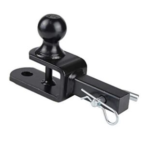 TOPTOW ATV/UTV Trailer Hitch Towing Ball Mounts , 2-Inch Ball, Clevis Pin , Fits 1 1/4-Inch Receiver