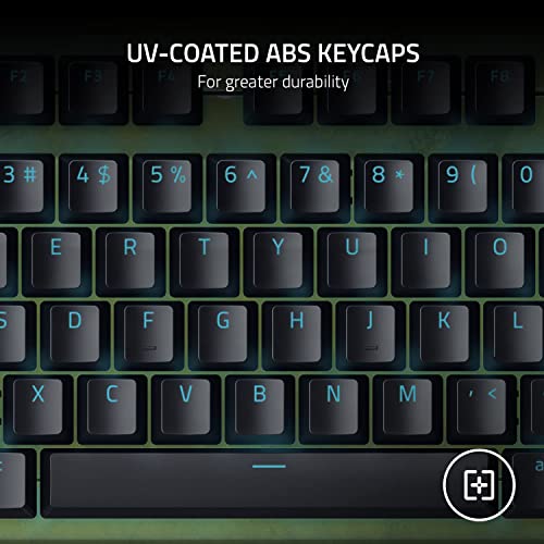 Razer BlackWidow V3 Mechanical Gaming Keyboard: Green Mechanical Switches - Tactile & Clicky - Chroma RGB Lighting - Compact Form Factor - Programmable Macros - Halo Infinite (Renewed)