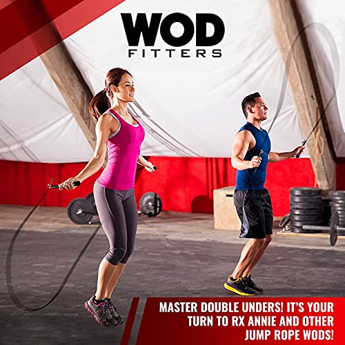 WODFitters Ultra Speed Cable Jump Rope - Adjustable Speed Rope for Double Unders