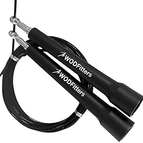 WODFitters Ultra Speed Cable Jump Rope - Adjustable Speed Rope for Double Unders