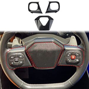 carbon fiber steering wheel cover molding trims accessoriess for polaris slingshot 2020-2022