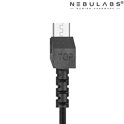 Nebulabs Compatible with Razer Wireless Gaming Mouse Charger Basilisk Viper Naga Deathadder Mamba Turret Charger Cord Cable Mouse Charging Cable - 2 Meters