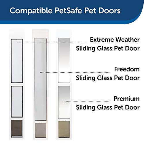 PetSafe Sliding Glass Pet Door Security Bar - Easy to Install - Lock Your Sliding Glass Pet Door - Compatible Sliding Glass Pet Doors - for Sliding Glass Doors up to 72” Wide,White