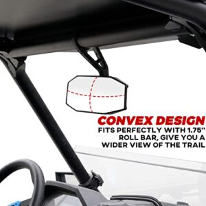 SAUTVS Center Convex Rearview Mirror and Adjustable Folding Side Rear View Mirrors Kit for Polaris RZR XP XP4 1000 Turbo S 4 1000 900 2014-2023 Accessories (Replace #2881198, #2881540)