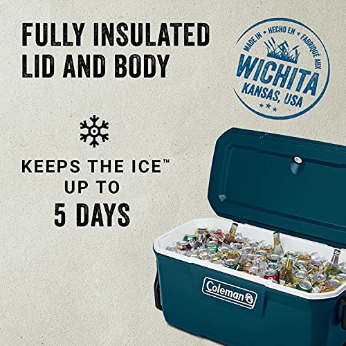 Coleman Ice Chest | Coleman 316 Series Wheeled Hard Coolers, 100qt Space Blue