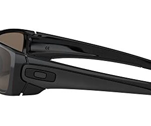 Oakley Men's OO9096 Fuel Cell Rectangular Sunglasses, Polished Black/Warm Grey, 60 mm