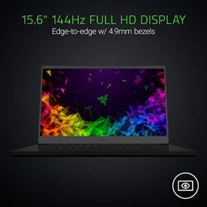 Razer Blade 15 Gaming Laptop: Intel Core i7-8750H 6 Core, NVIDIA GeForce RTX 2060, 15.6" FHD 144Hz, 16GB RAM, 512GB SSD, CNC Aluminum, Chroma RGB Lighting, Thunderbolt 3