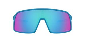 oakley men’s oo9406 sutro rectangular sunglasses, sky/prizm sapphire, 37 mm