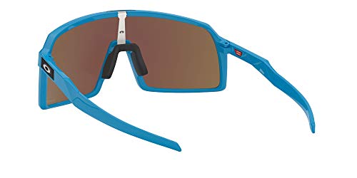 Oakley Men's OO9406 Sutro Rectangular Sunglasses, Sky/Prizm Sapphire, 37 mm