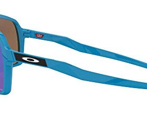 Oakley Men's OO9406 Sutro Rectangular Sunglasses, Sky/Prizm Sapphire, 37 mm