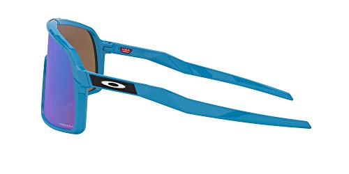 Oakley Men's OO9406 Sutro Rectangular Sunglasses, Sky/Prizm Sapphire, 37 mm