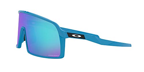 Oakley Men's OO9406 Sutro Rectangular Sunglasses, Sky/Prizm Sapphire, 37 mm