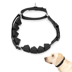 petsafe soft point training collar – helps stop pulling – safer than prong or choke collars – teaches better leash manners – no pull training collar with rubber points for dogs – large, black