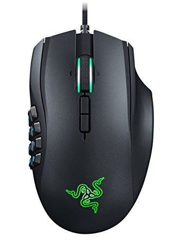 Razer RZ01-01610100-R3U1 Naga Chroma - Ergonomic RGB MMO Gaming Mouse- 12 Programmable Thumb Buttons & 16,000 Adjustible DPI