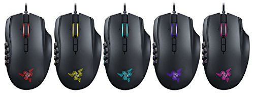 Razer RZ01-01610100-R3U1 Naga Chroma - Ergonomic RGB MMO Gaming Mouse- 12 Programmable Thumb Buttons & 16,000 Adjustible DPI