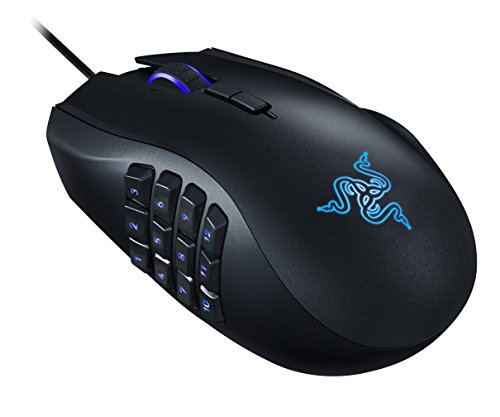 Razer RZ01-01610100-R3U1 Naga Chroma - Ergonomic RGB MMO Gaming Mouse- 12 Programmable Thumb Buttons & 16,000 Adjustible DPI