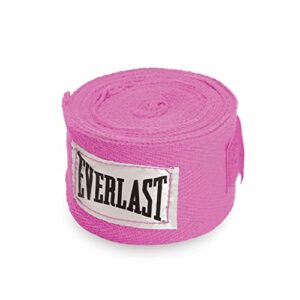everlast hand wraps (120-inch, pink)
