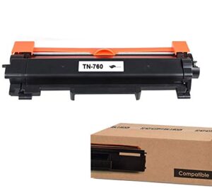 greenengineered replacement tn760 / tn730 black toner cartridge with ic chip compatible for brother hl-2350dw (1)